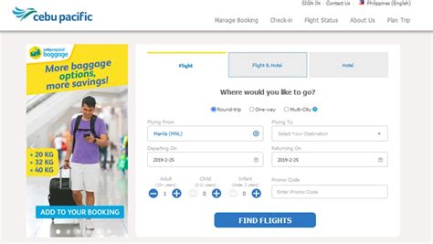 cebu pacific air online booking.